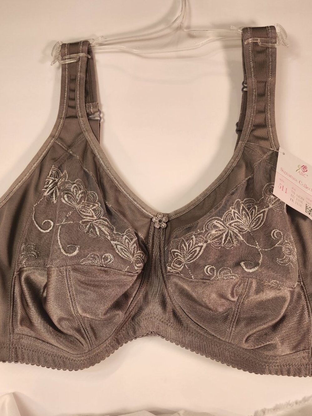 NEW WITH TAGS 44DD Post-Mastectomy ABC Signature Collection 511 Bra Cool Gray